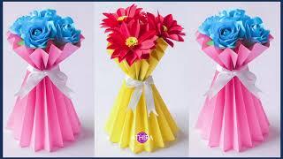 Easy Paper Craft - Flower BOUQUET