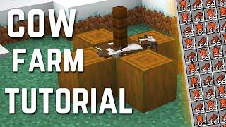 EASY COW FARM TUTORIAL - Minecraft 1.20