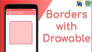 Borders (Solid and Curved) with Drawable