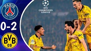 PSG vs DORTMUND (0-2) I UEFA Champions League I Extended Highlights & All Goals  HD