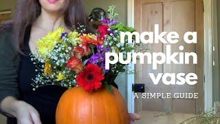 How to Make a Pumpkin Vase | The Cemetery Witch | #thecemeterywitch