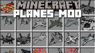 Minecraft PLANES MOD / FLY HELICOPTERS, PLANES & TANKS!! Minecraft