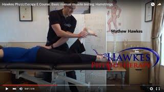 Hawkes Physiotherapy E Course: Basic manual muscle testing: Hamstrings