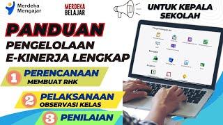 TUTORIAL PENGELOLAAN E KINERJA GURU UNTUK KEPALA SEKOLAH