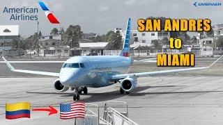 AMERICAN AIRLINES San Andres  to Miami  FLIGHT REPORT (# 107)