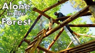 Timelapse Timber Frame by One Man in the Wilderness