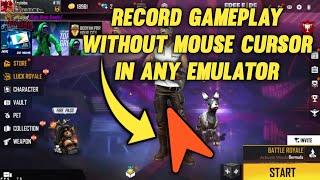 How to hide mouse cursor in gameplay recording | hide mouse cursor in live streaming | bluestaks msi