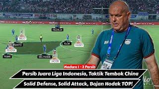 Persib Juara Liga Indonesia, Taktik Tembok China Bojan Hodak Fantastis | Madura 1 - 3 Persib Bandung