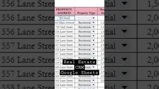 Real Estate CRM Excel Spreadsheet Google Sheets Realtor Task Management To Do List Lead Client List