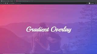 How to add CSS Gradient Color Overlay on an Image background -