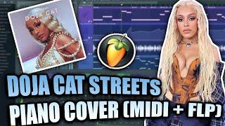 Doja Cat - Streets (MIDI + FLP) (FL Studio Piano Tutorial / Cover)