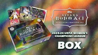 2023-24 TOPPS Platinum UEFA Women's Champions League Aitana Bonmatí Curated Set Box