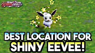 BEST Place For Shiny Eevee Hunting! Pokemon Scarlet and Violet