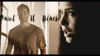 Derek Hale + Elena Gilbert - Paint It Black