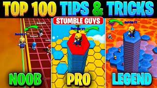 Top 100 Tips & Tricks in Stumble Guys | Ultimate Guide to Become a Pro