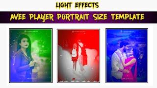 New Avee Player #Portrait Size Template Tutorial | How To Make #Trending WhatsApp Status Video