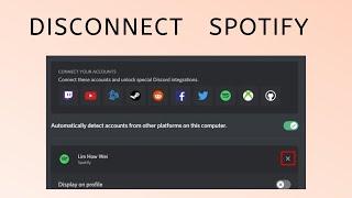 How to Disconnect Spotify From Discord 2022