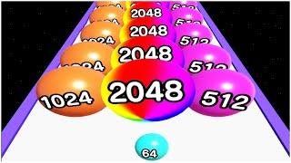 Ball Run Number master 2048 - Gameplay Walkthrough - new update (iOS)