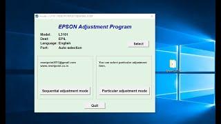Epson L3101 Adjustment Program Reset Utility Free Download