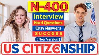 Practice US Citizenship Interview 2023 | N-400 Naturalization Test & Interview 2023 [Strict Officer]