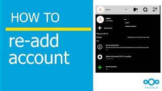 How to re-add account to Nextcloud desktop client on Windows 10/11