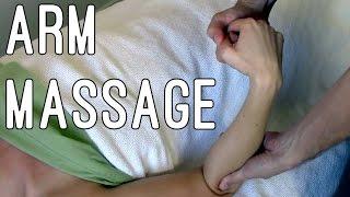 Massage Tutorial: Arms and hands, deep tissue techniques, draping