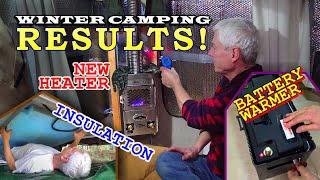 3 Improvements, Now the RESULTS! Winter Camping in an RV Part 5