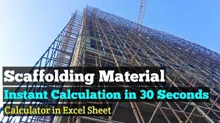 Scaffolding Material Calculation Method - Scaffolding Material Calculator In Excel