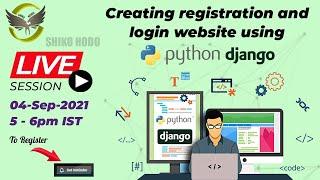 Create your own Registration & Login Website using Python Django | Python Django Tutorials