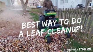 How To Do A Leaf Clean Up Quickly and Efficiently!
