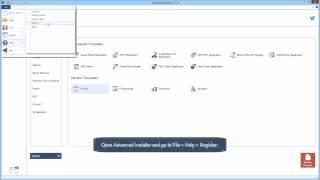 Register Advanced Installer Online