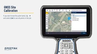 Spectra Geospatial Origin Field Software, GNSS Site Calibration