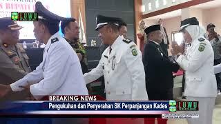 Pj. Bupati Luwu Kukuhkan Dan Serahkan SK Perpanjangan Masa Jabatan 168 Kepala Desa