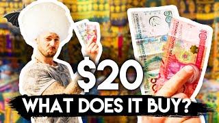 Spending $20 at a Turkmenistan Market