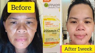 GARNIER FAST BRIGHT HONEST REVIEW IN ONE WEEK #garnierskinactive