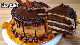 Chocolate Mocha Cake, eggless and without oven, Chocolate Cake recipe, Birthday Cake