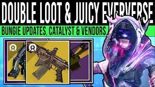 Destiny 2: DOUBLED LOOT & EVERVERSE REFRESH! Exotic QUEST, Sword Buff, Vendors, Updates (Sep 3rd)