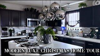 MODERN LUXE|BLACK & WHITE CHRISTMAS HOME TOUR| A BLACK TIE CHRISTMAS