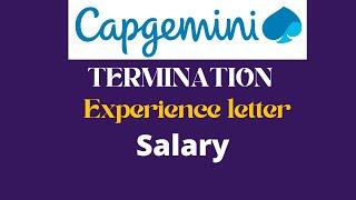 Capgemini Experience letter |L1 exams result not issued| Salary demand |