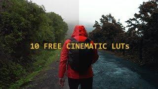 LUT PACK | 10 FREE Cinematic LUTs