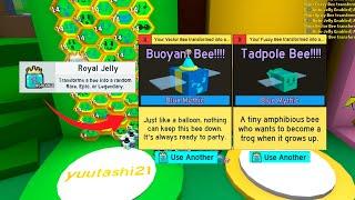 Spending 600k in Royal Jellies to blue hive! Bee Swarm Simulator