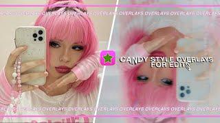 candy style/ soft overlays for edits | overlays