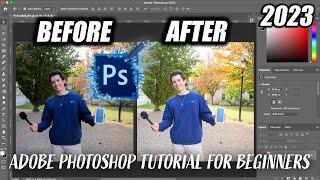 How to Edit Photos in Adobe Photoshop 2023 as a COMPLETE BEGINNER (IN 3 MINUTES!)