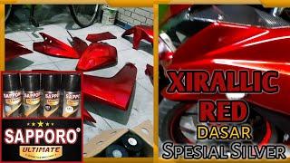 Cat Sapporo Xirallic Red Base Spesial Silver | Mode Dasar Berbeda | Motor Yamaha R25