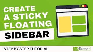 How To Create A Sticky Floating Sidebar Widget In WordPress