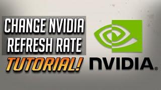 How to Change Screen Refresh Rate With NVIDIA Control Panel - Fix 144Hz Showing 60Hz Tutorial