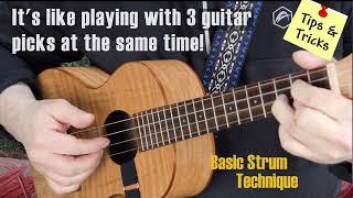 LOW G UKULELE PLAYING TIP #1 - The Basic Strum