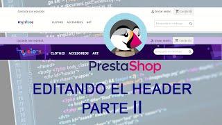 Aprender Prestashop- Editando cabecera (HEADER) - códigos (PARTE 2)