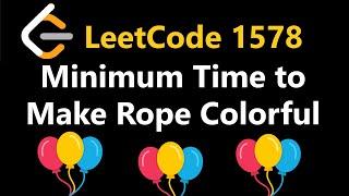 Minimum Time To Make Rope Colorful - Leetcode 1578 - Python