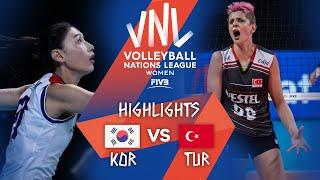 KOR vs. TUR - Highlights Week 5 | Women's VNL 2021